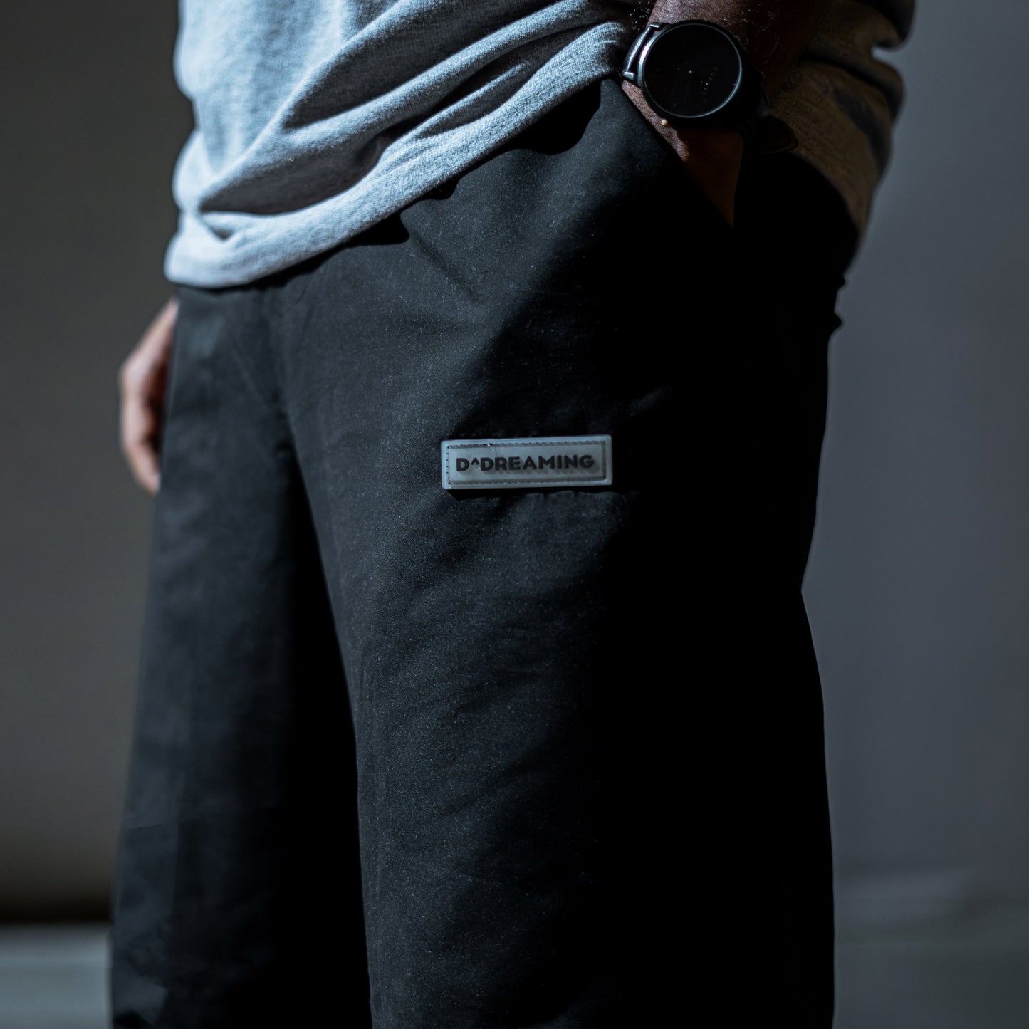 D^DREAMING Black Parachute Pants