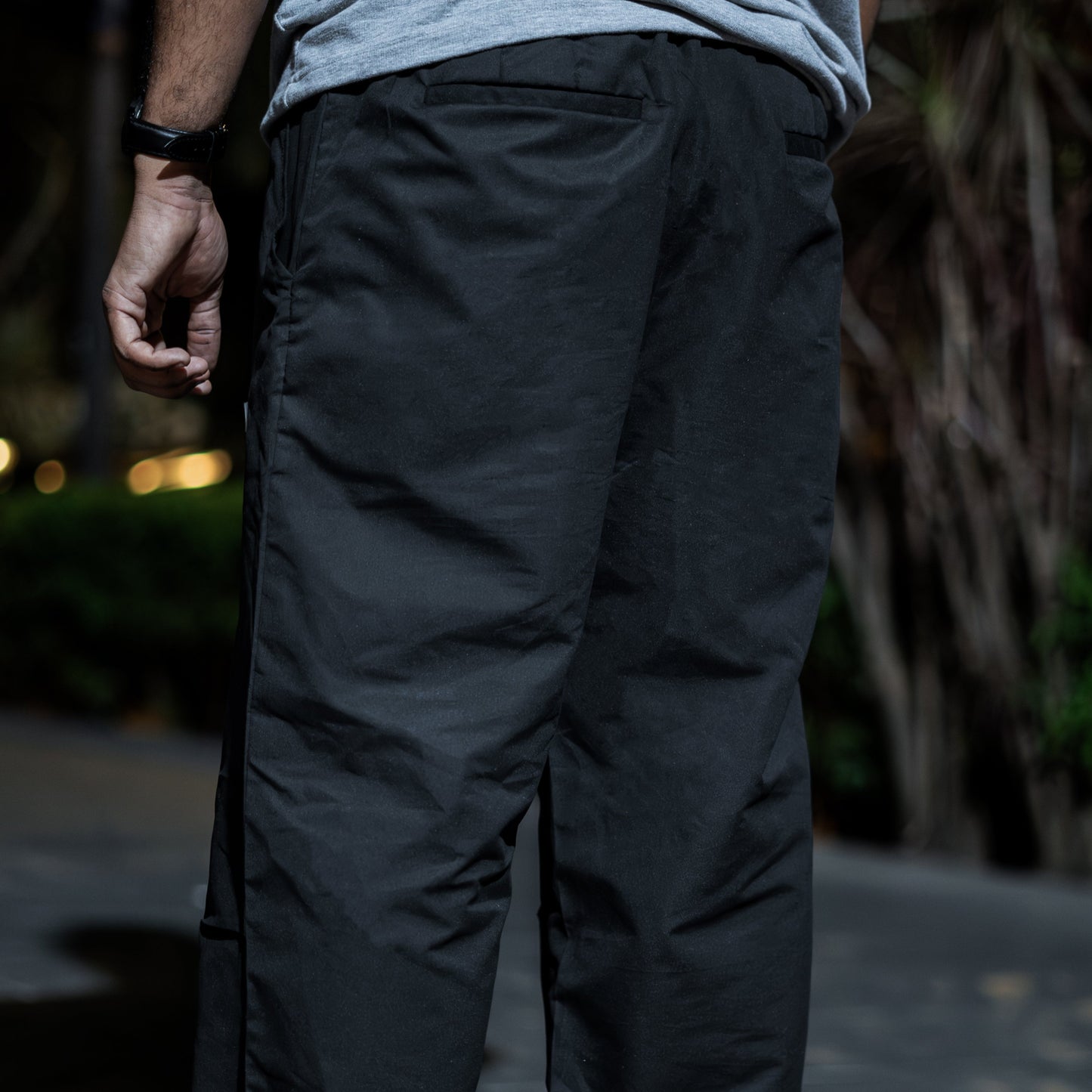 D^DREAMING Black Parachute Pants